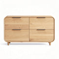Wooden sideboard with four drawers and modern design 80 x 40 x 70cm