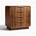Wooden storage cabinet with four drawers and modern design 40 x 40 x 60cm